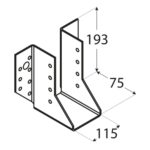 4534_w.png Papuc Grinda Tip A 115x193x75x2 mm Zincat Argintiu WB34