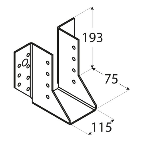 4534_w.png Papuc Grinda Tip A 115x193x75x2 mm Zincat Argintiu WB34
