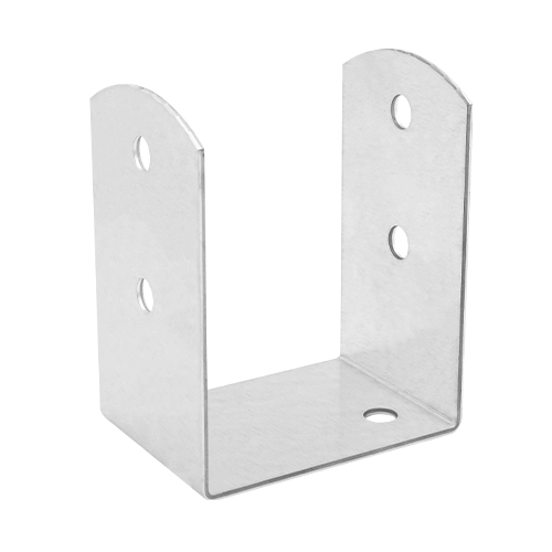 4940090_zb.png Suport Stalp Lemn 90mm Tip U cu Baza Mascata PSOL90
