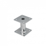 Suport Stalp Lemn Patrat Inaltat cu Talpa pentru Beton 100x100x150x4 mm Zincat la Cald PMF100/150