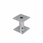 Suport Stalp Lemn Patrat Inaltat cu Talpa pentru Beton 80x80x200x4 mm Zincat la Cald PMF80/200