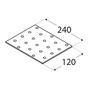 Placa Perforata 240x120x2 PP19