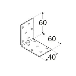 Coltar Lemn Ranforsat 60x60x40x1.5 KMP4