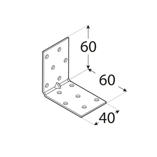 Coltar Lemn Ranforsat 60x60x40x1.5 KMP4 - 1 Coltar Lemn Ranforsat 60x60x40x1.5 KMP4