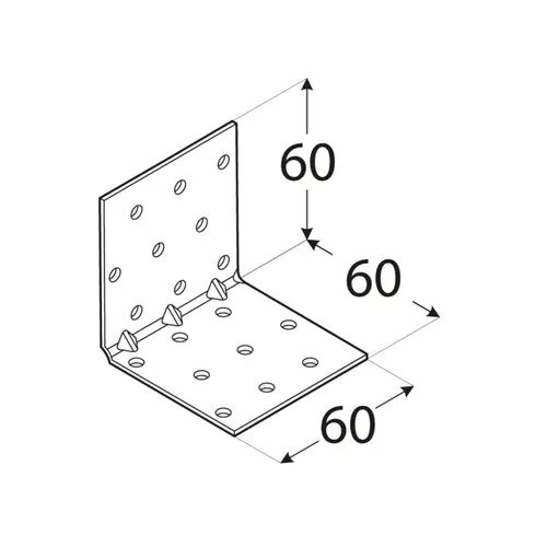 Coltar Lemn Ranforsat 60x60x60x1.5 KMP5 - 1 Coltar Lemn Ranforsat 60x60x60x1.5 KMP5