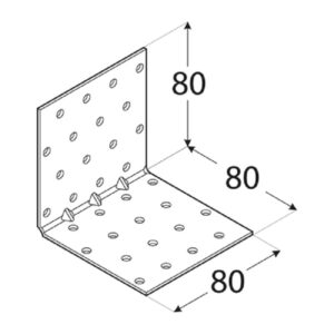 Coltar Lemn Ranforsat 80x80x80x1.5 KMP9