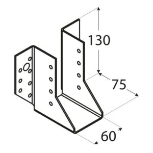 Papuc Grinda Tip A 60x130x75x2 mm WB15