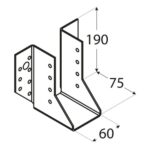 Papuc Grinda Tip A 60x190x75x2 mm WB17 - 1 Papuc Grinda Tip A 60x190x75x2 mm WB17