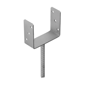 Suport Stalp Lemn 150 mm Tip U cu Tija PS150U
