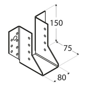 Papuc Grinda Tip A 80x150x75x2 mm WB27