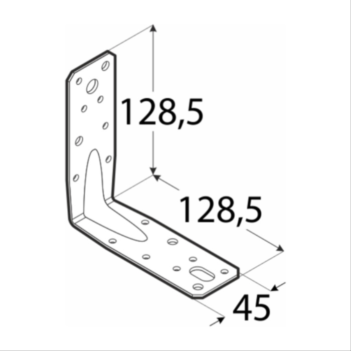 Coltar Lemn Ranforsat 128.5x128.5x45x2.5 KP9 - 1 Coltar Lemn Ranforsat 128.5x128.5x45x2.5 KP9