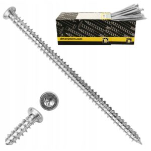 Surub Montaj Ferestre Argintiu 7.5x152 - 100buc/cutie