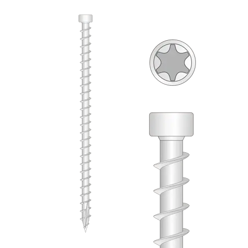 Suruburi Lemn cu Cap Cilindric Filet Complet 6x180 - 100buc/cutie Suruburi Lemn cu Cap Cilindric Filet Complet 6x180 - 100buc/cutie