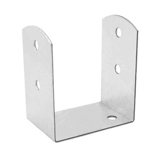 Suport Stalp Lemn Tip U cu Baza Mascata pentru Beton 101x71x120x2.5 mm PSOL100