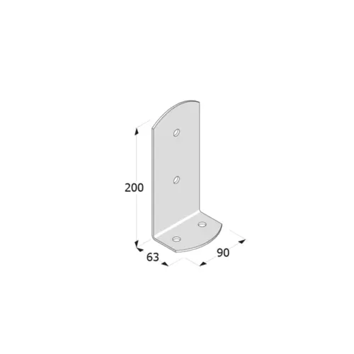 Suport Stalp Lemn Baza Minimalista PSC90