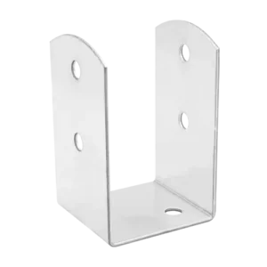 Suport Stalp Lemn 70mm Tip U cu Baza Mascata PSOL70