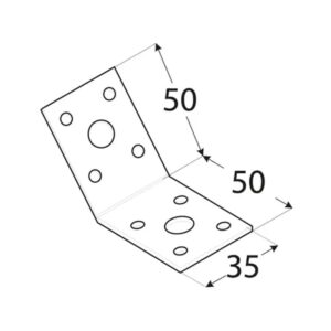 Coltar Lemn 135 grade 50x50x35x2.5 KLR1