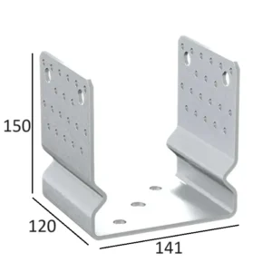 Suport Stalp 140 mm Tip U cu Nervura PSSOZ140