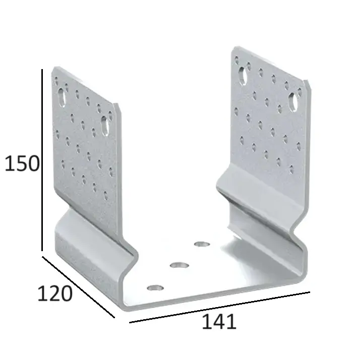 Suport Stalp 140 mm Tip U cu Nervura PSSOZ140