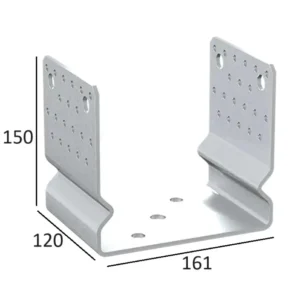 Suport Stalp 160 mm Tip U cu Nervura PSSOZ160