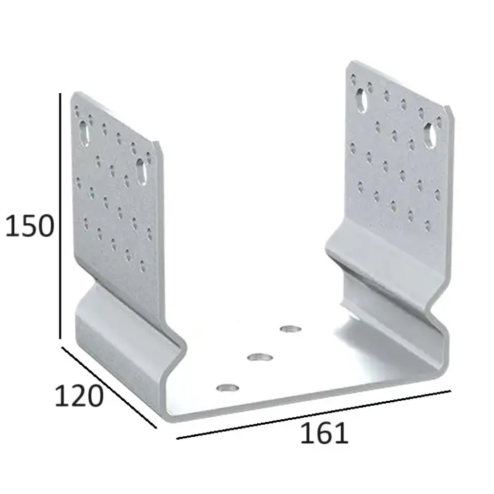 Suport Stalp 160 mm Tip U cu Nervura PSSOZ160