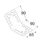 Coltar Lemn 135 grade 90x90x65x2.5 KLR3 - 1 Coltar Lemn 135 grade 90x90x65x2.5 KLR3