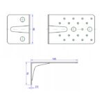 Coltar Lemn Ranforsat 145x70x90x2.5 KP8 - 3 Coltar Lemn Ranforsat 145x70x90x2.5 KP8