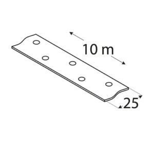 Banda Perforata 25mm x 10m TM1