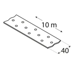 Banda Contravantuire Perforata 40mm x 10m TM2