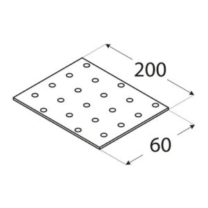 Placa Perforata 200x60x2 PP7