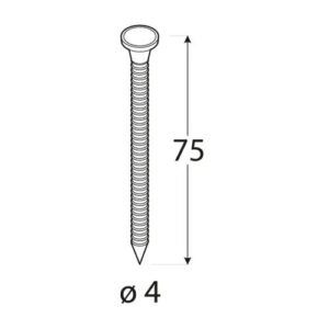 Cuie Ancora 4x75mm - 1kg/cutie