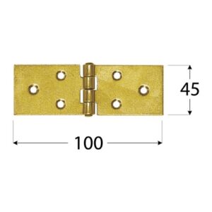 Balama Constructii pentru Lemn 100x45x1.5 mm Zincat Galben Z 100/45