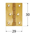 Balama Pafta pentru Lemn si Mobila 30x29x1 mm Zincat Galben ZS30 - Pachet 10 buc - 1 Balama Pafta pentru Lemn si Mobila 30x29x1 mm Zincat Galben ZS30 - Pachet 10 buc