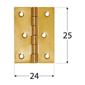 Balama Pafta pentru Lemn si Mobila 25x24x1 mm Zincat Galben ZS25 - Pachet 10 buc