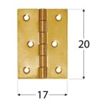Balama Pafta pentru Lemn si Mobila 20x17x0.5 mm Zincat Galben ZS20 - Pachet 10 buc - 3 Balama Pafta pentru Lemn si Mobila 20x17x0.5 mm Zincat Galben ZS20 - Pachet 10 buc