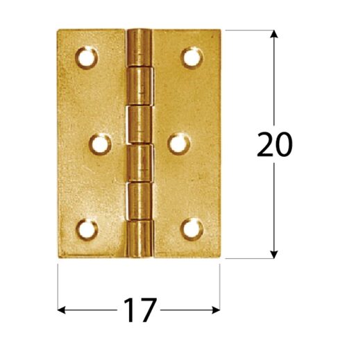 Balama Pafta pentru Lemn si Mobila 20x17x0.5 mm Zincat Galben ZS20 - Pachet 10 buc