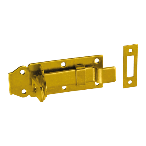 Zavor Poarta cu Tija Curbata si Ochi pentru Lacat 120x45x5 mm Zincat Galben WZW120 Zavor Poarta cu Tija Curbata si Ochi pentru Lacat 120x45x5 mm Zincat Galben WZW120