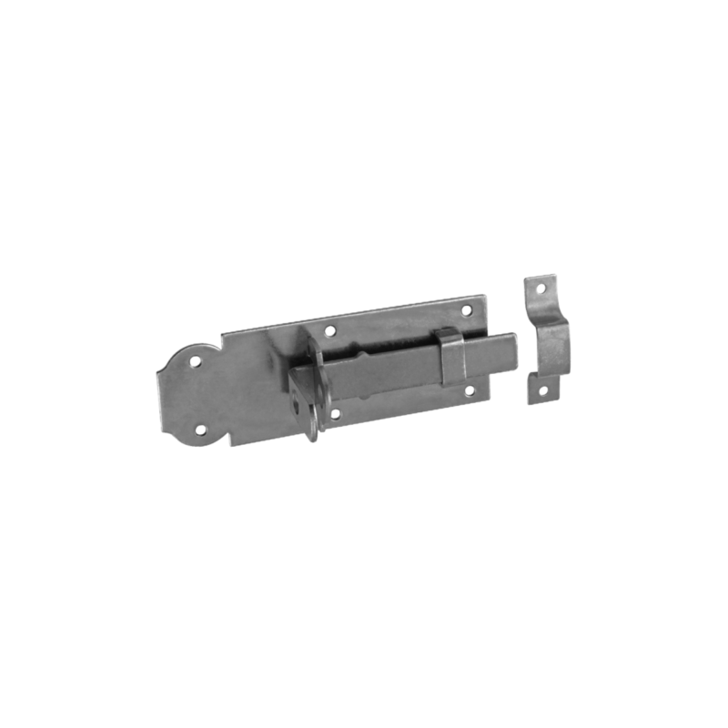 Zavor Poarta cu Tija Dreapta si Ochi pentru Lacat 160x55x6 mm Zincat Argintiu WZP160 Zavor Poarta cu Tija Dreapta si Ochi pentru Lacat 160x55x6 mm Zincat Argintiu WZP160