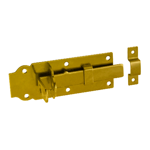 Zavor Poarta cu Tija Dreapta si Ochi pentru Lacat 140x55x5 mm Zincat Galben WZP140 Zavor Poarta cu Tija Dreapta si Ochi pentru Lacat 140x55x5 mm Zincat Galben WZP140
