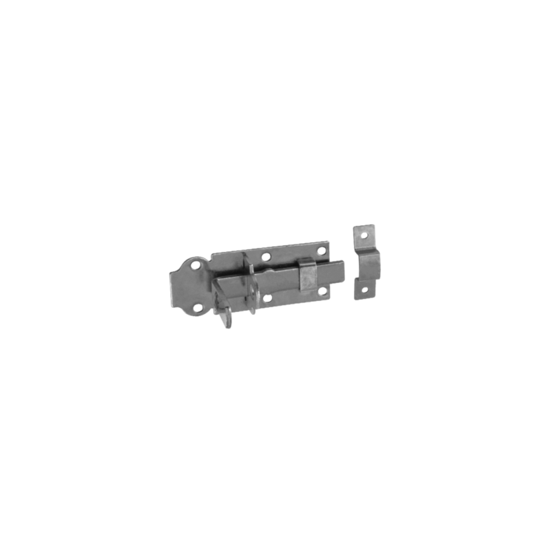 Zavor Poarta cu Tija Dreapta si Ochi pentru Lacat 100x45x5 mm Zincat Argintiu WZP100 Zavor Poarta cu Tija Dreapta si Ochi pentru Lacat 100x45x5 mm Zincat Argintiu WZP100