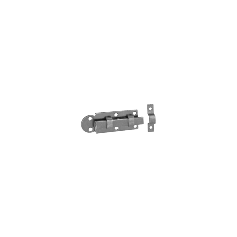 Zavor Poarta cu Tija Dreapta 80x30x3 mm Zincat Argintiu WZP80