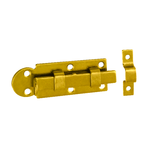 Zavor Poarta cu Tija Dreapta 80x30x3 mm Zincat Galben WZP80