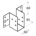 Papuc Grinda Usor 60x60x45x1 mm WL9 - 1 Papuc Grinda Usor 60x60x45x1 mm WL9