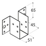 Papuc Grinda Usor 51x65x45x1 mm WL8 - 1 Papuc Grinda Usor 51x65x45x1 mm WL8