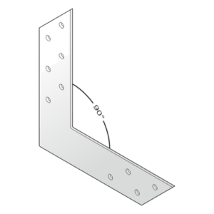 Coltar Plat Tip V pentru Lemn 150x150x35x2 mm NAS150
