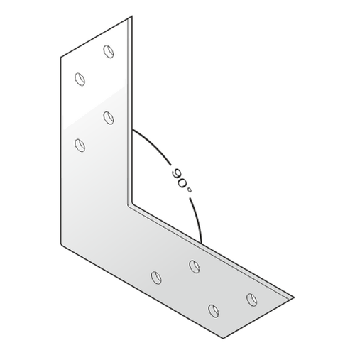 Coltar Plat Tip V pentru Lemn 120x120x35x2 mm NAS120