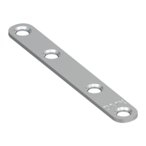 Conector Plat Ingust Rotunjit pentru Mobila 97x13x2 mm Zincat FLW100