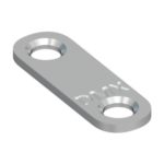 Conector Plat Ingust Rotunjit pentru Mobila 37x13x2 mm Zincat FLW40 Conector Plat Ingust Rotunjit pentru Mobila 37x13x2 mm Zincat FLW40