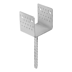 Suport Stalp Lemn 140x140 mm Tip U Sarcina Grea cu Tija PSS140