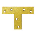 Conector Tip T pentru Grinzi și Stâlpi Lemn 70x50x16x2 mm Zincat Galben KT1 Conector Tip T pentru Grinzi și Stâlpi Lemn 70x50x16x2 mm Zincat Galben KT1